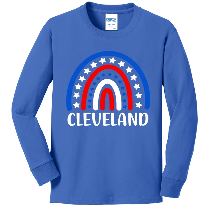 Cleveland Ohio Gift I Love Cleveland Ohio Usa Great Gift Kids Long Sleeve Shirt