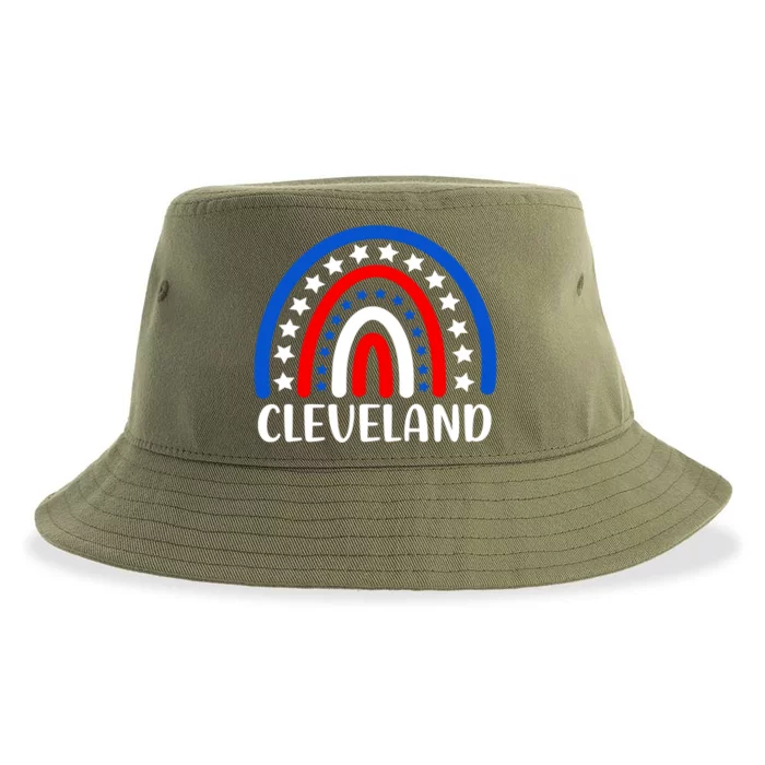 Cleveland Ohio Gift I Love Cleveland Ohio Usa Great Gift Sustainable Bucket Hat