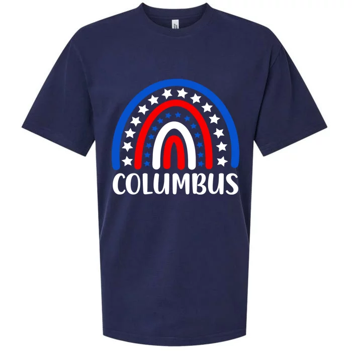 Columbus Ohio Gift I Love Columbus Ohio Usa Gift Sueded Cloud Jersey T-Shirt