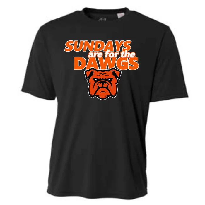 Cleveland Ohio Gift Dawg Sundays Are For The D.A.W.G.S Cooling Performance Crew T-Shirt