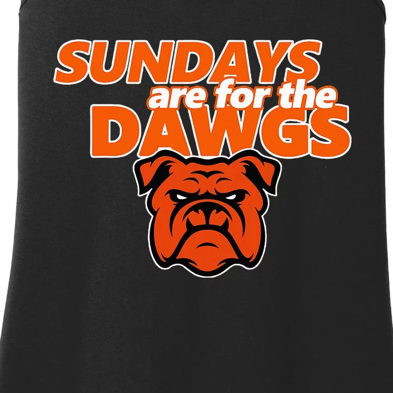 Cleveland Ohio Gift Dawg Sundays Are For The D.A.W.G.S Ladies Essential Tank