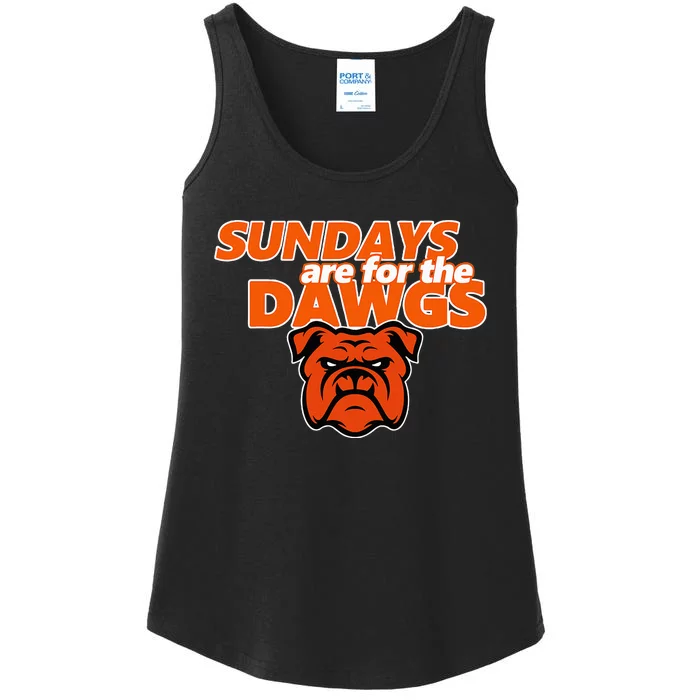 Cleveland Ohio Gift Dawg Sundays Are For The D.A.W.G.S Ladies Essential Tank