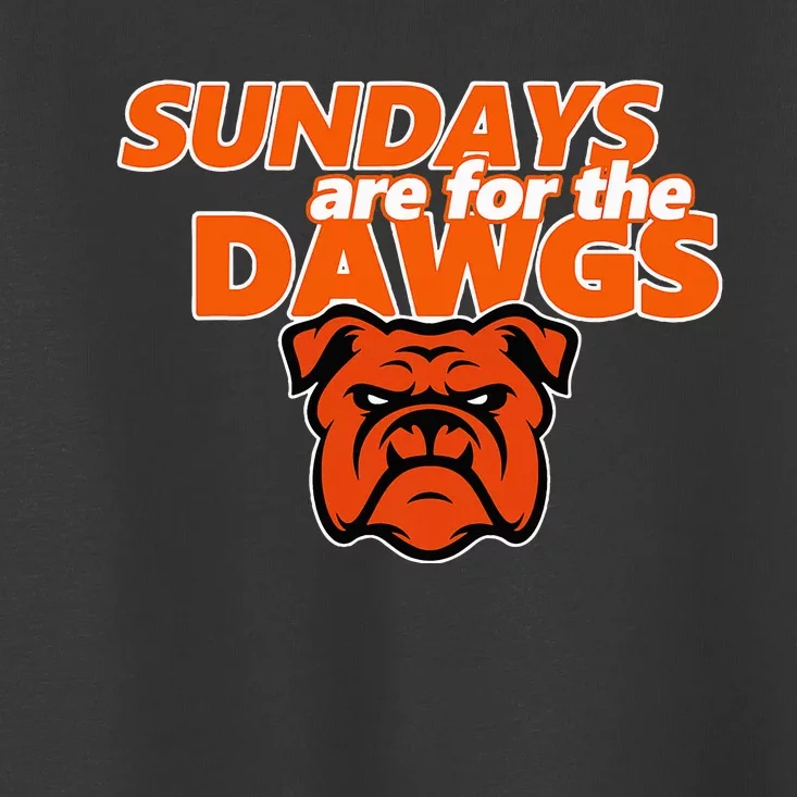 Cleveland Ohio Gift Dawg Sundays Are For The D.A.W.G.S Toddler T-Shirt