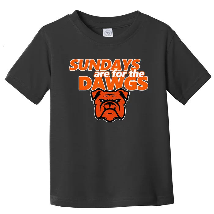 Cleveland Ohio Gift Dawg Sundays Are For The D.A.W.G.S Toddler T-Shirt