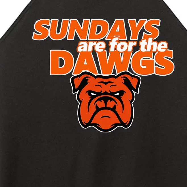 Cleveland Ohio Gift Dawg Sundays Are For The D.A.W.G.S Women’s Perfect Tri Rocker Tank