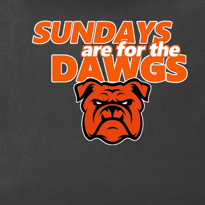 Cleveland Ohio Gift Dawg Sundays Are For The D.A.W.G.S Zip Tote Bag