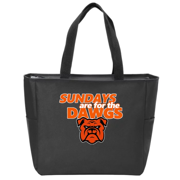 Cleveland Ohio Gift Dawg Sundays Are For The D.A.W.G.S Zip Tote Bag