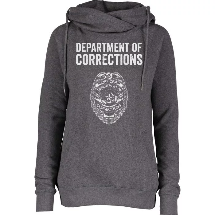 Correctional Officer Gifts Department Of Corrections Womens Funnel Neck Pullover Hood