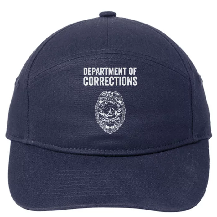 Correctional Officer Gifts Department Of Corrections 7-Panel Snapback Hat