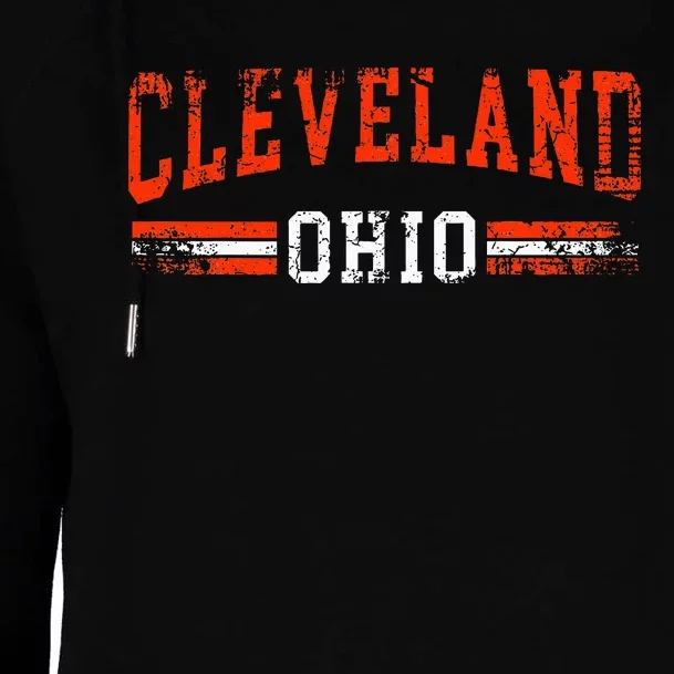 Cleveland Ohio Gift Womens Funnel Neck Pullover Hood