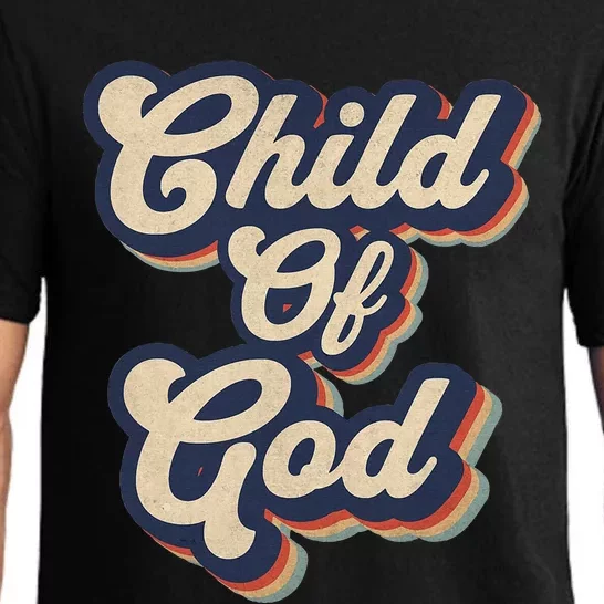 Child Of God Retro Religious Christian Design Pajama Set