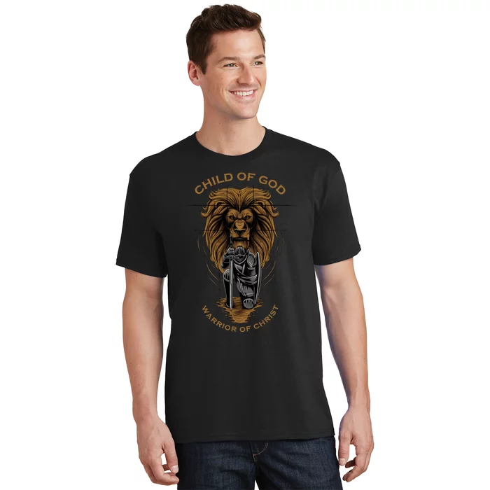 Child Of God Warrior Of Christ Jesus Christian Faith Graphic T-Shirt