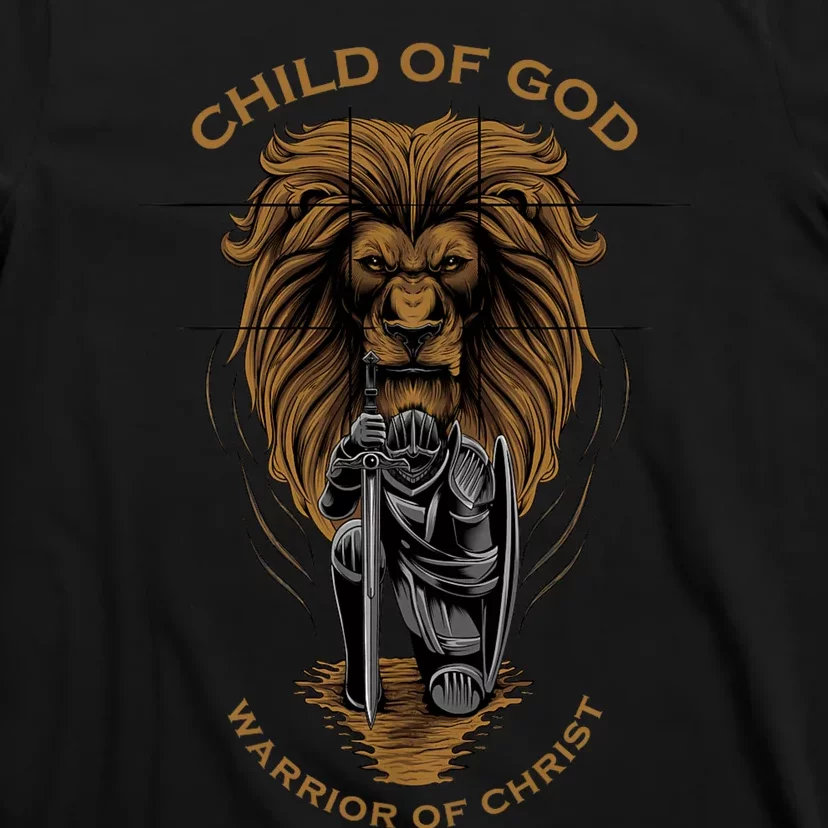 Child Of God Warrior Of Christ Jesus Christian Faith Graphic T-Shirt