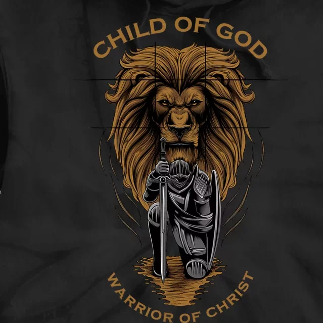 Child Of God Warrior Of Christ Jesus Christian Faith Graphic Tie Dye Hoodie