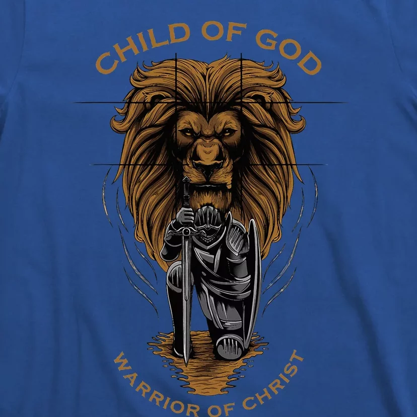 Child Of God Warrior Of Christ Jesus Christian Faith Graphic T-Shirt