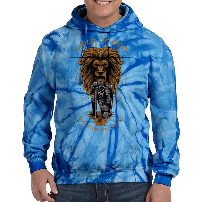 Child Of God Warrior Of Christ Jesus Christian Faith Graphic Tie Dye Hoodie