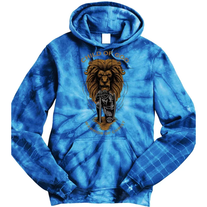 Child Of God Warrior Of Christ Jesus Christian Faith Graphic Tie Dye Hoodie