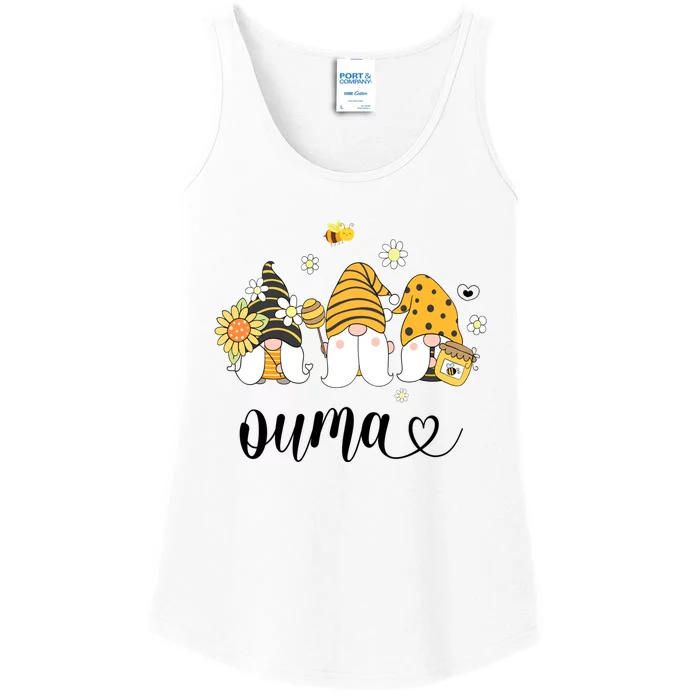 Cute Ouma Gnomes With Bees And Sunflower Country Style Cute Gift Ladies Essential Tank