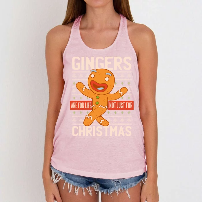 Christmas Outfit Gingerbread Christmas Xmas Cool Gift Women's Knotted Racerback Tank