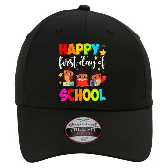 Cute Owls Happy First Day of School Students Parents The Original Performance Cap