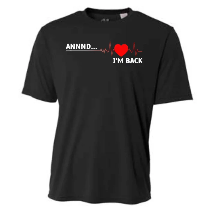 Cool Open Heart Surgery For Men Women Heart Attack Survivor Cooling Performance Crew T-Shirt