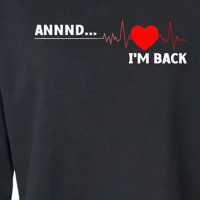 Cool Open Heart Surgery For Men Women Heart Attack Survivor Cropped Pullover Crew