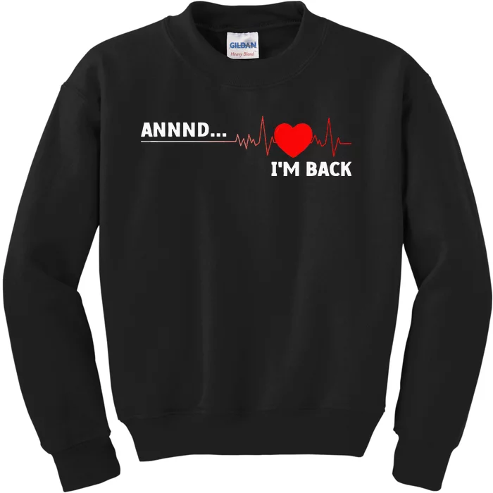 Cool Open Heart Surgery For Men Women Heart Attack Survivor Kids Sweatshirt