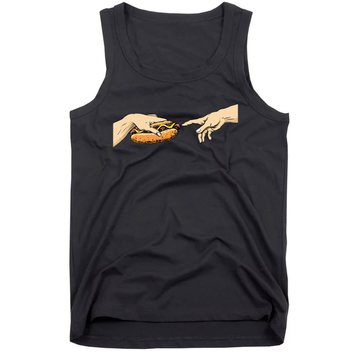 Creation Of Hot Dog Hot Dog Lover Fast Food Wiener Tank Top