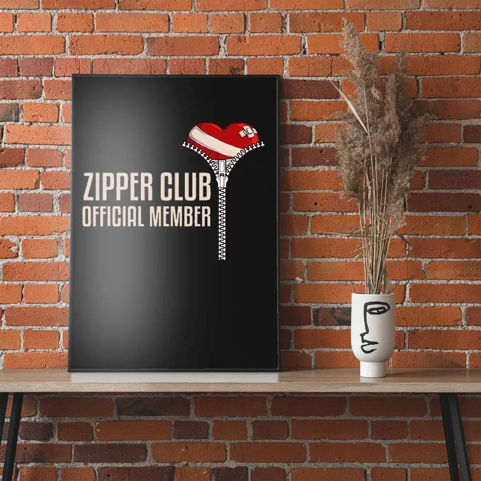 Cool Open Heart Surgery Art Women Zipper Club Recovery Poster