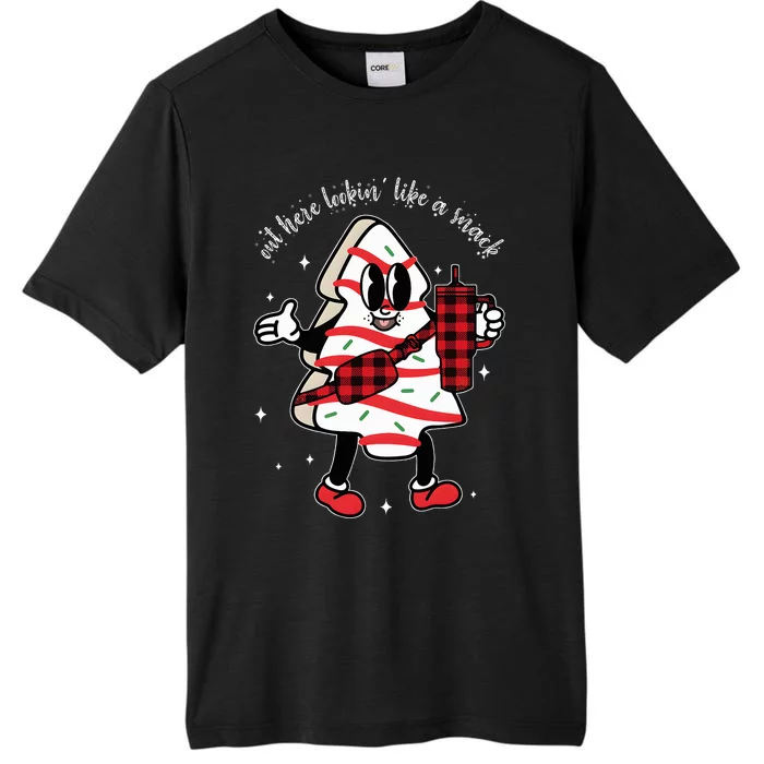 Cakes Out Here Looking Like A Snack Cute Xmas ChromaSoft Performance T-Shirt