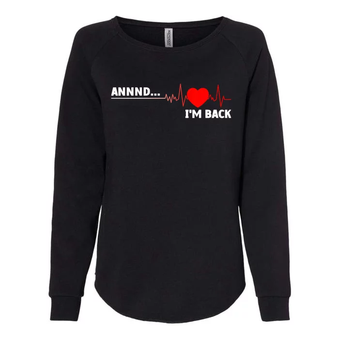 Cool Open Heart Surgery Heart Attack Survivor Womens California Wash Sweatshirt