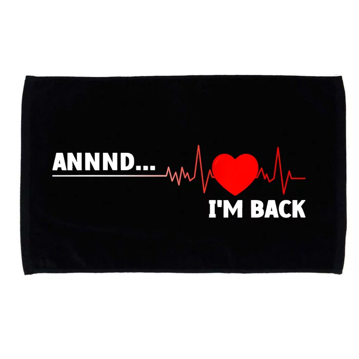 Cool Open Heart Surgery Heart Attack Survivor Microfiber Hand Towel