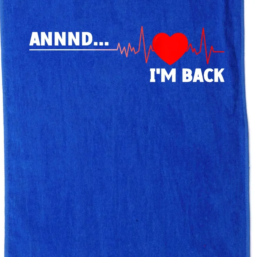 Cool Open Heart Surgery Heart Attack Survivor Platinum Collection Golf Towel