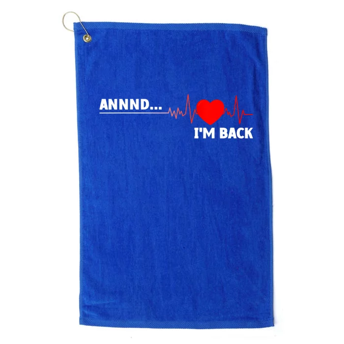 Cool Open Heart Surgery Heart Attack Survivor Platinum Collection Golf Towel