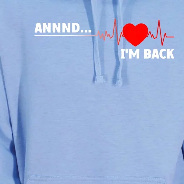 Cool Open Heart Surgery Heart Attack Survivor Unisex Surf Hoodie