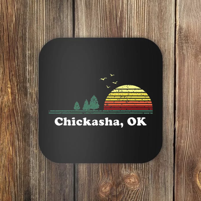 Chickasha Oklahoma Home Souvenir Print Coaster