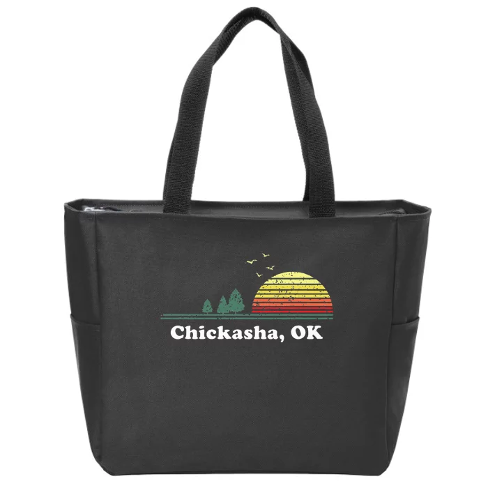 Chickasha Oklahoma Home Souvenir Print Zip Tote Bag