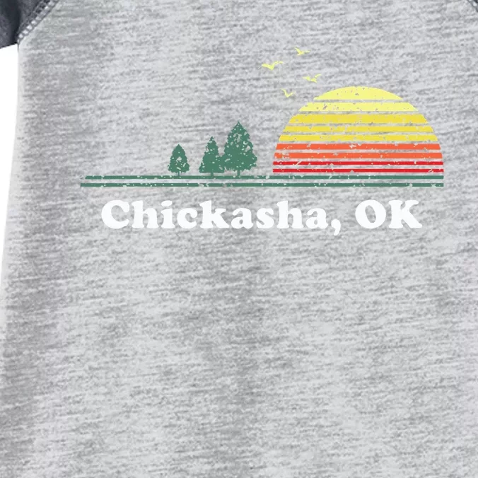 Chickasha Oklahoma Home Souvenir Print Infant Baby Jersey Bodysuit