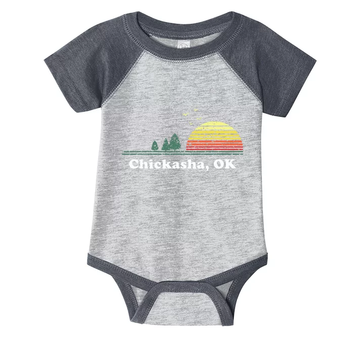 Chickasha Oklahoma Home Souvenir Print Infant Baby Jersey Bodysuit