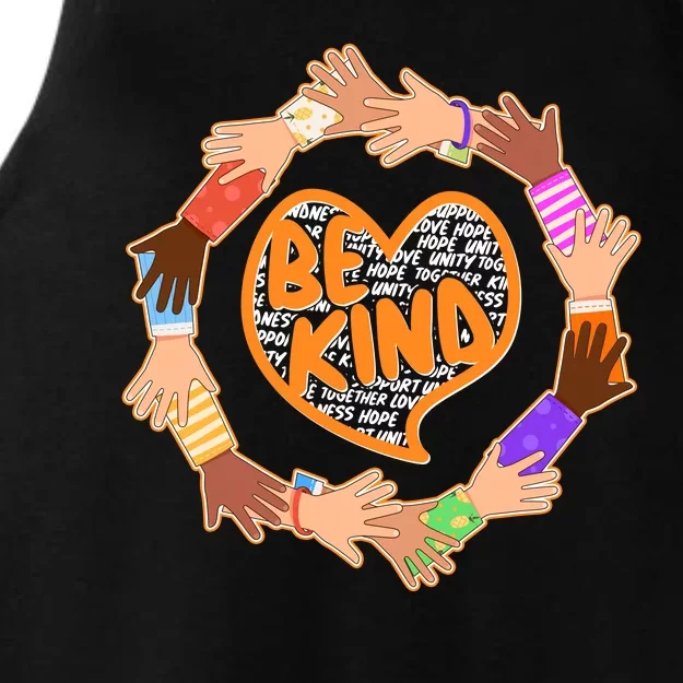 Circle Of Hands Be Kind Ladies Tri-Blend Wicking Tank