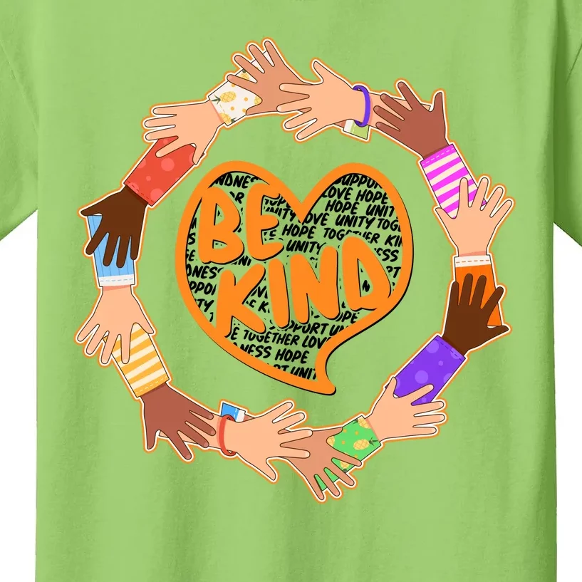 Circle Of Hands Be Kind Kids T-Shirt