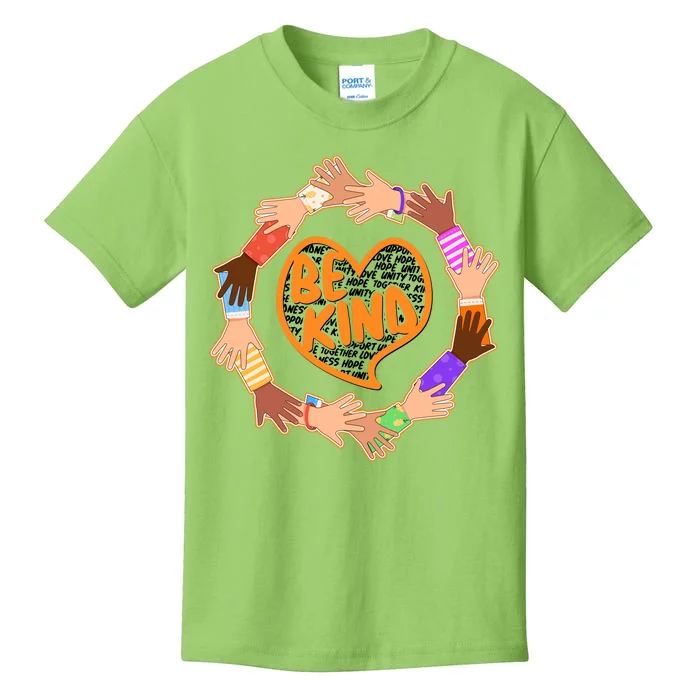 Circle Of Hands Be Kind Kids T-Shirt