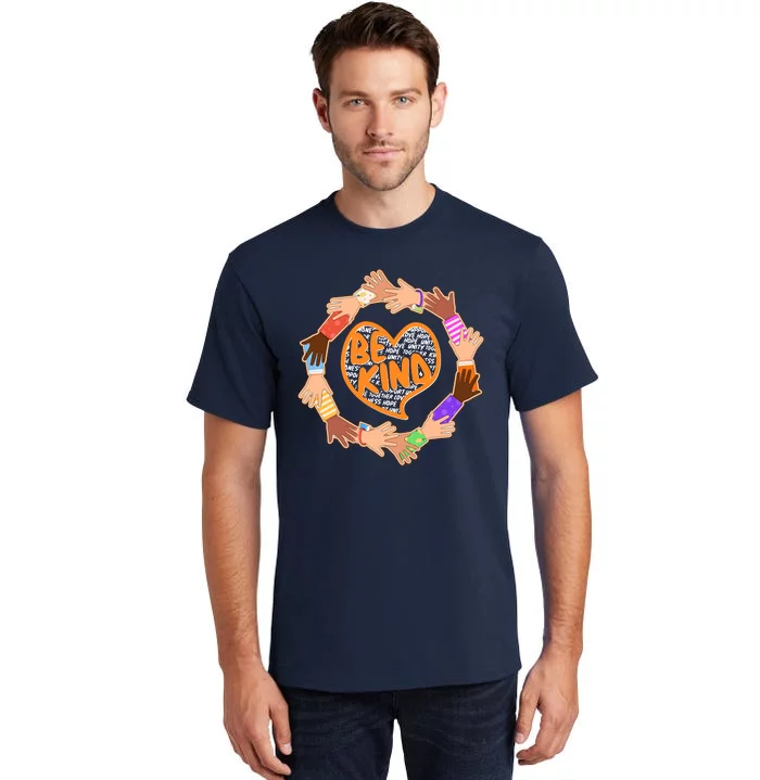 Circle Of Hands Be Kind Tall T-Shirt