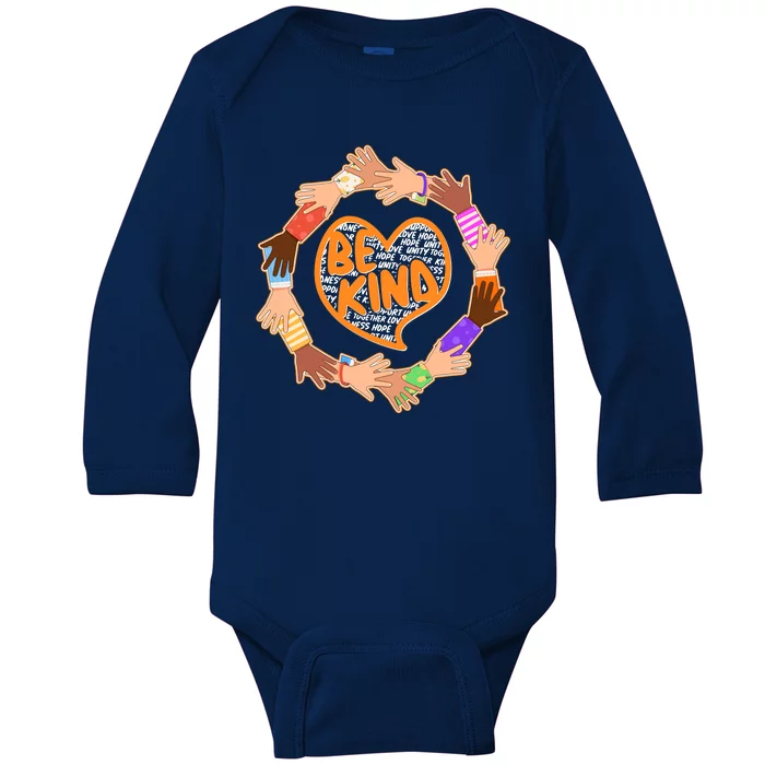 Circle Of Hands Be Kind Baby Long Sleeve Bodysuit