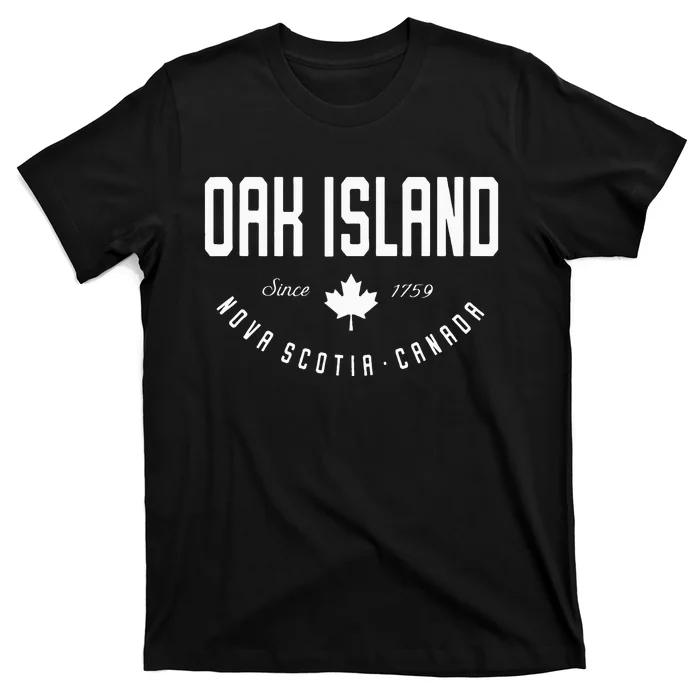 Ca Oak Island N.O.V.A Scotia Canadian Maple Leaf T-Shirt