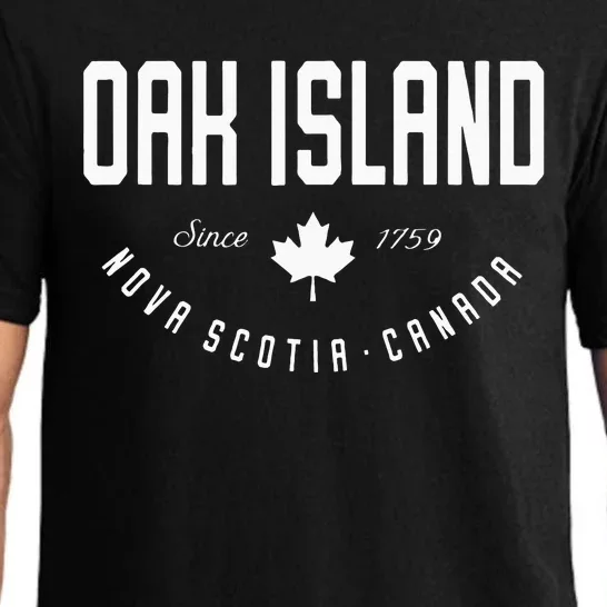 Ca Oak Island N.O.V.A Scotia Canadian Maple Leaf Pajama Set