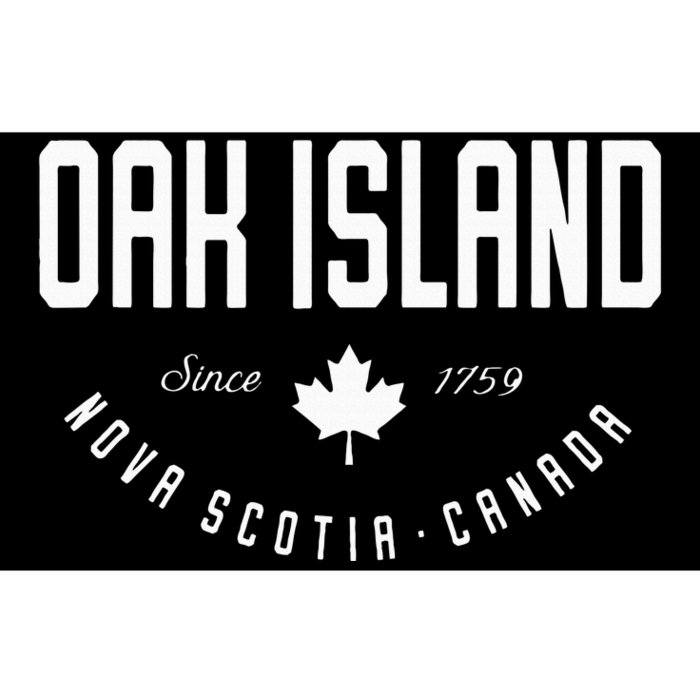 Ca Oak Island N.O.V.A Scotia Canadian Maple Leaf Bumper Sticker