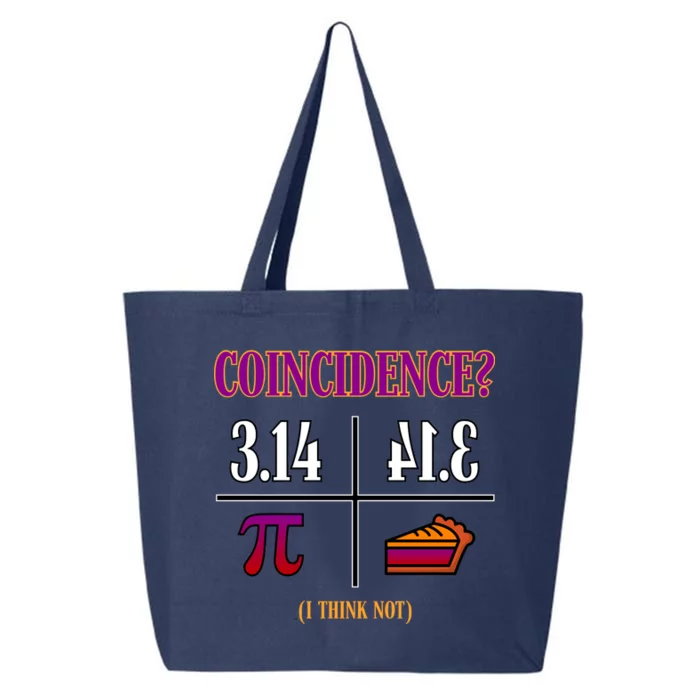 Coincidence I Think Not Pi Day Funny Pie Style 25L Jumbo Tote