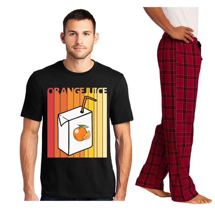 Cute Orange Juice Gift Pajama Set