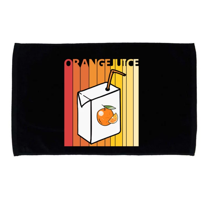 Cute Orange Juice Gift Microfiber Hand Towel